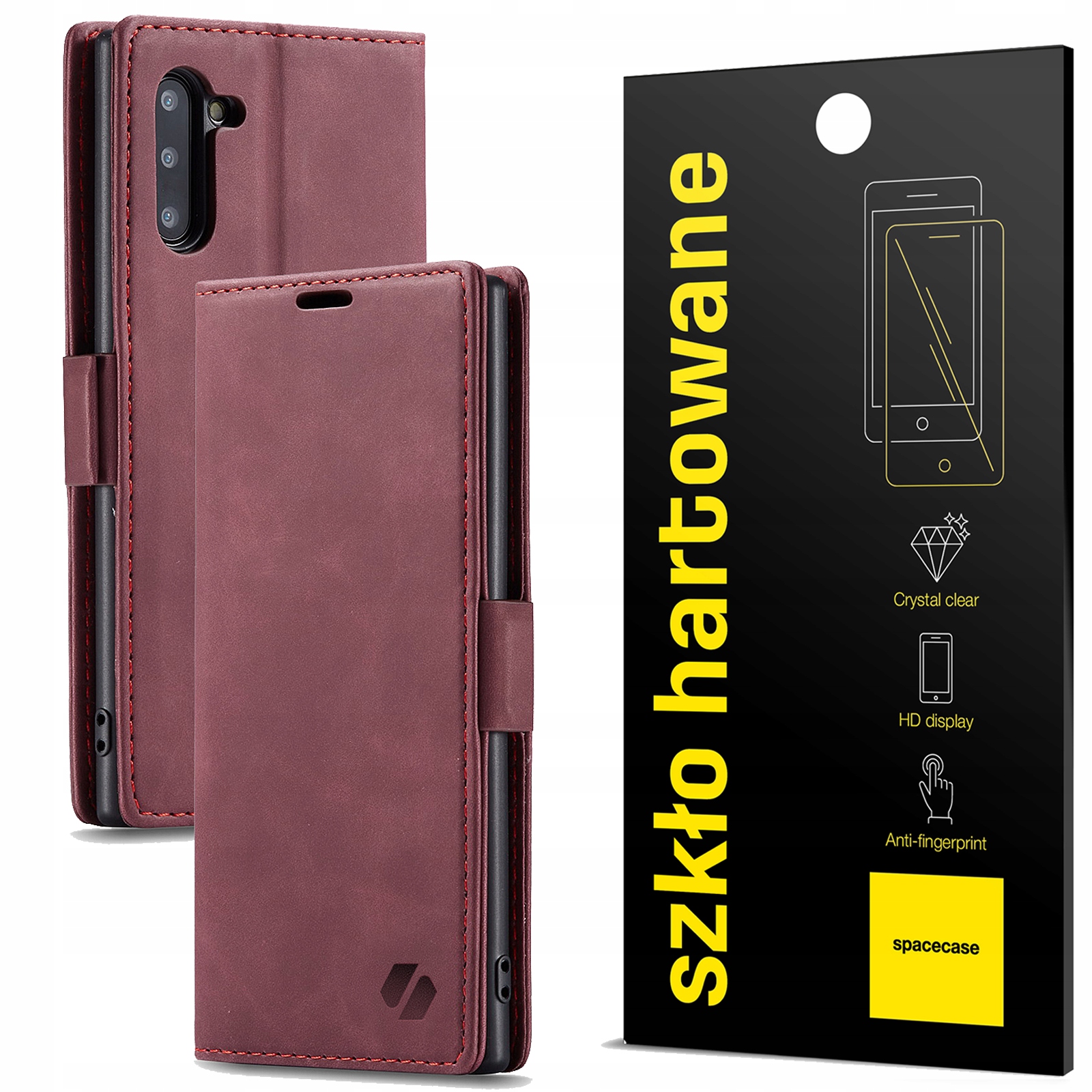 Flip Tok Samsung Galaxy Note 10 Készülékhez Bőr Pénztárca Tok Fólia