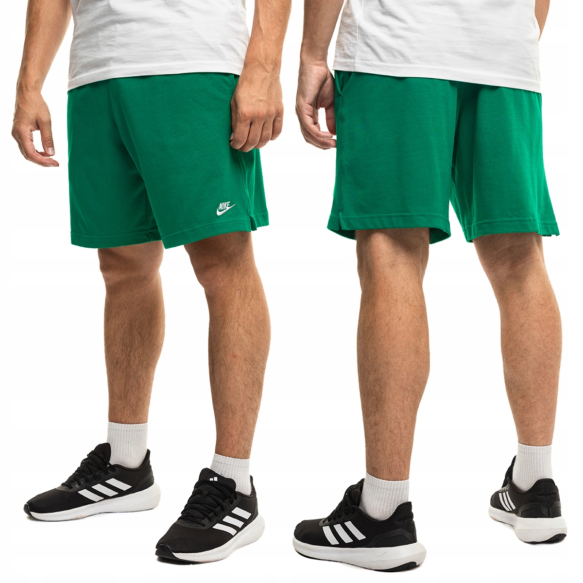 Kraťasy Nike Club Bavlněné Sportovní Krátké Zelené Lehké S