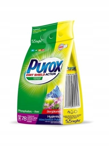 Levně 2X Purox Univerzální prací prášek, 5,5 kg
