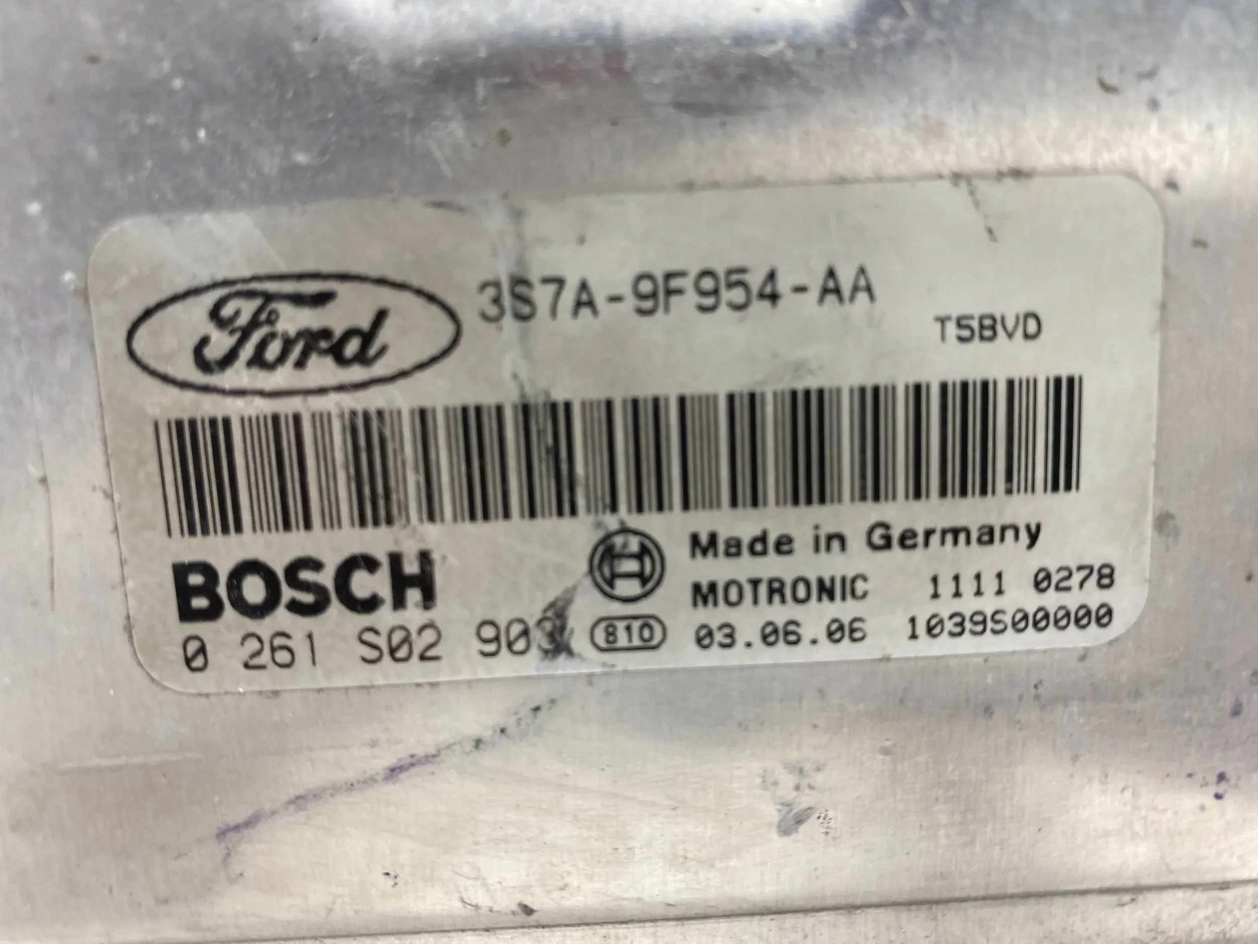 Bedienteil FORD MONDEO 0261S02903 3S7A9F954AA