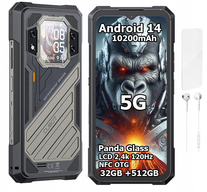 Smartfón Cubot King Kong X 32/512GB Nfc Dual 5G Pancerny IP69K Military