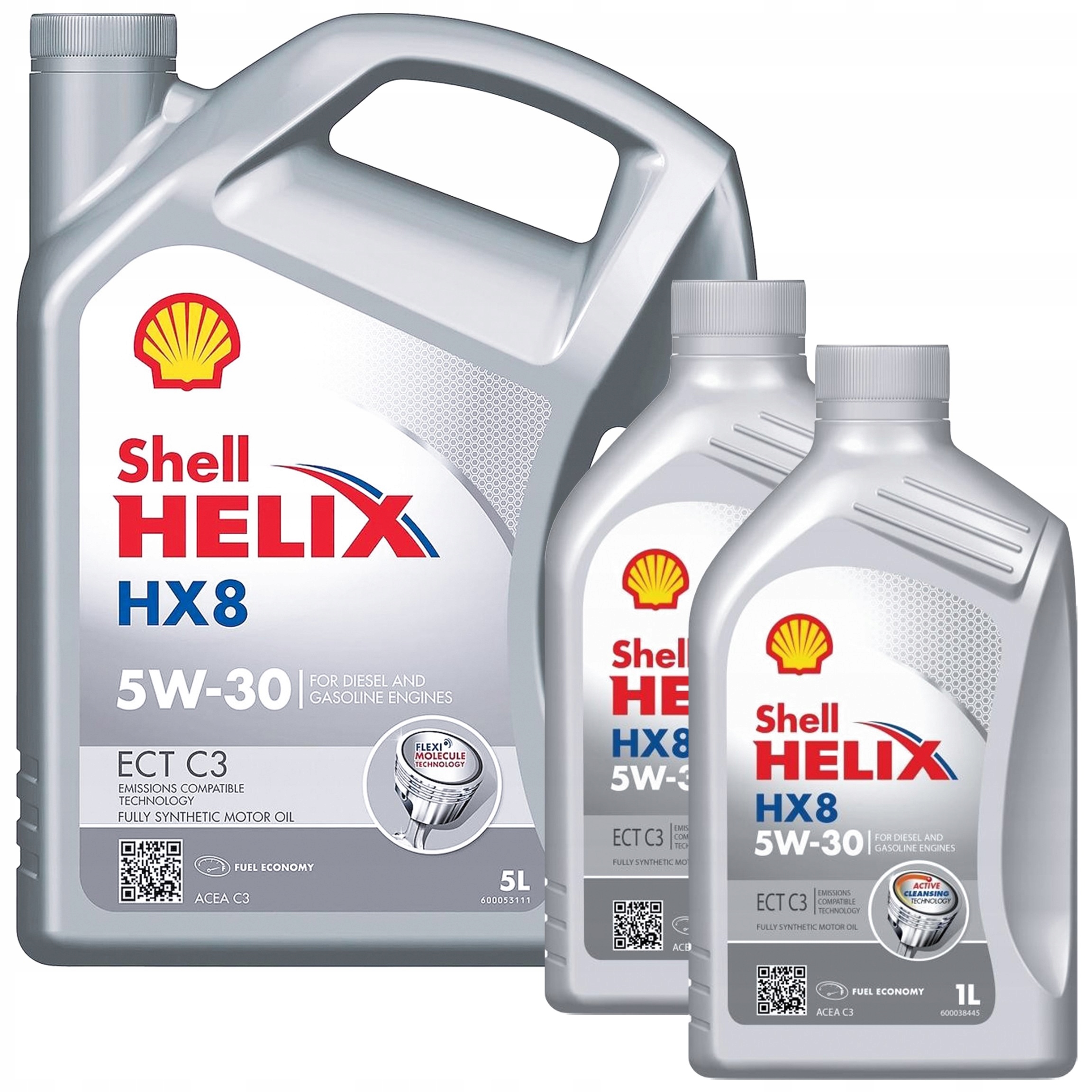 Shell Helix HX8 Ect 5w30 5L 1L +1L 7L Olej silnikowy zawieszka
