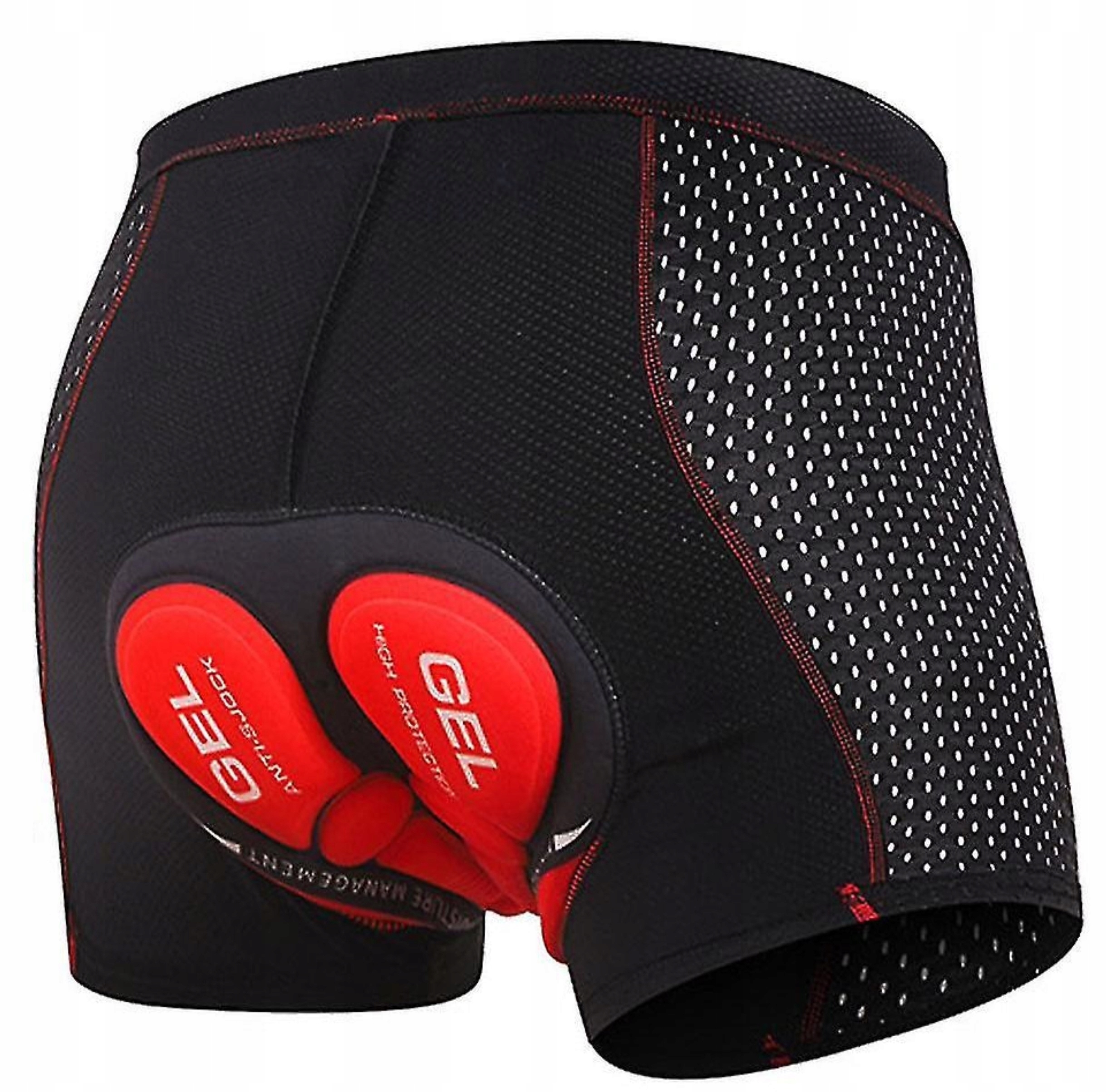 SPODENKI ROWEROWE KOLARSKIE MĘSKIE BOKSERKI Z WKŁADKĄ 3D ŻELOWĄ SZORTY L