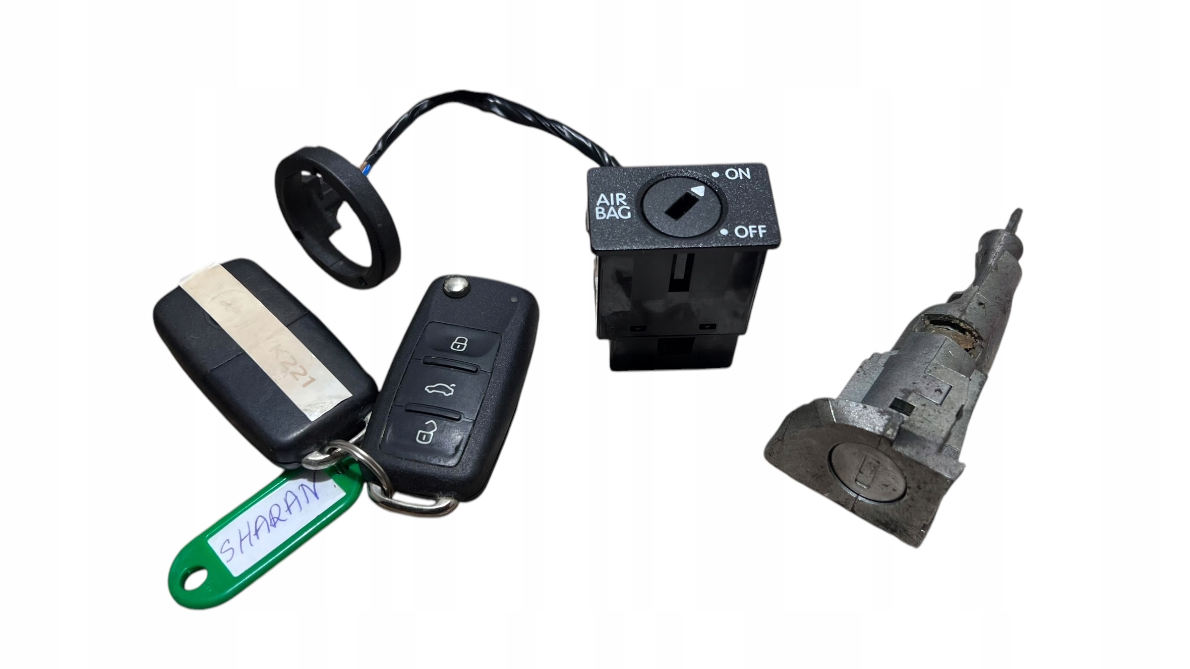 ignition key IMMO IMMOBILIZER KESSY KEYLESS module VW SHARAN 7N