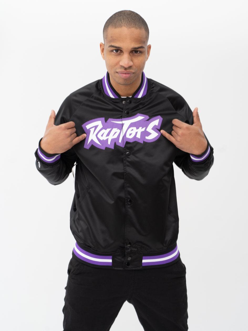 Baseballová bunda Nba Toronto Raptors Černá XL