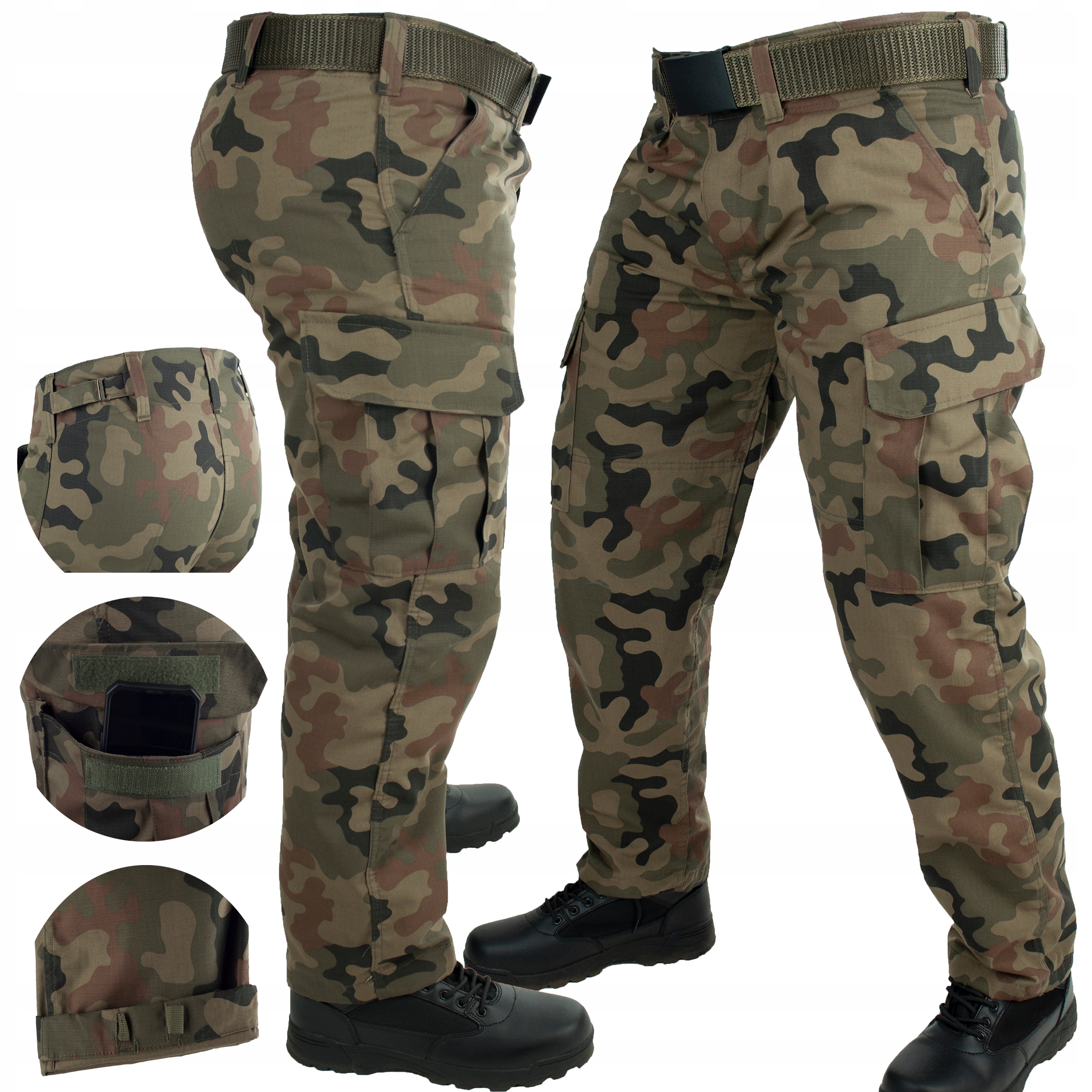 

Spodnie Wojskowe Moro Rip-stop Wz.93 Mocne XL
