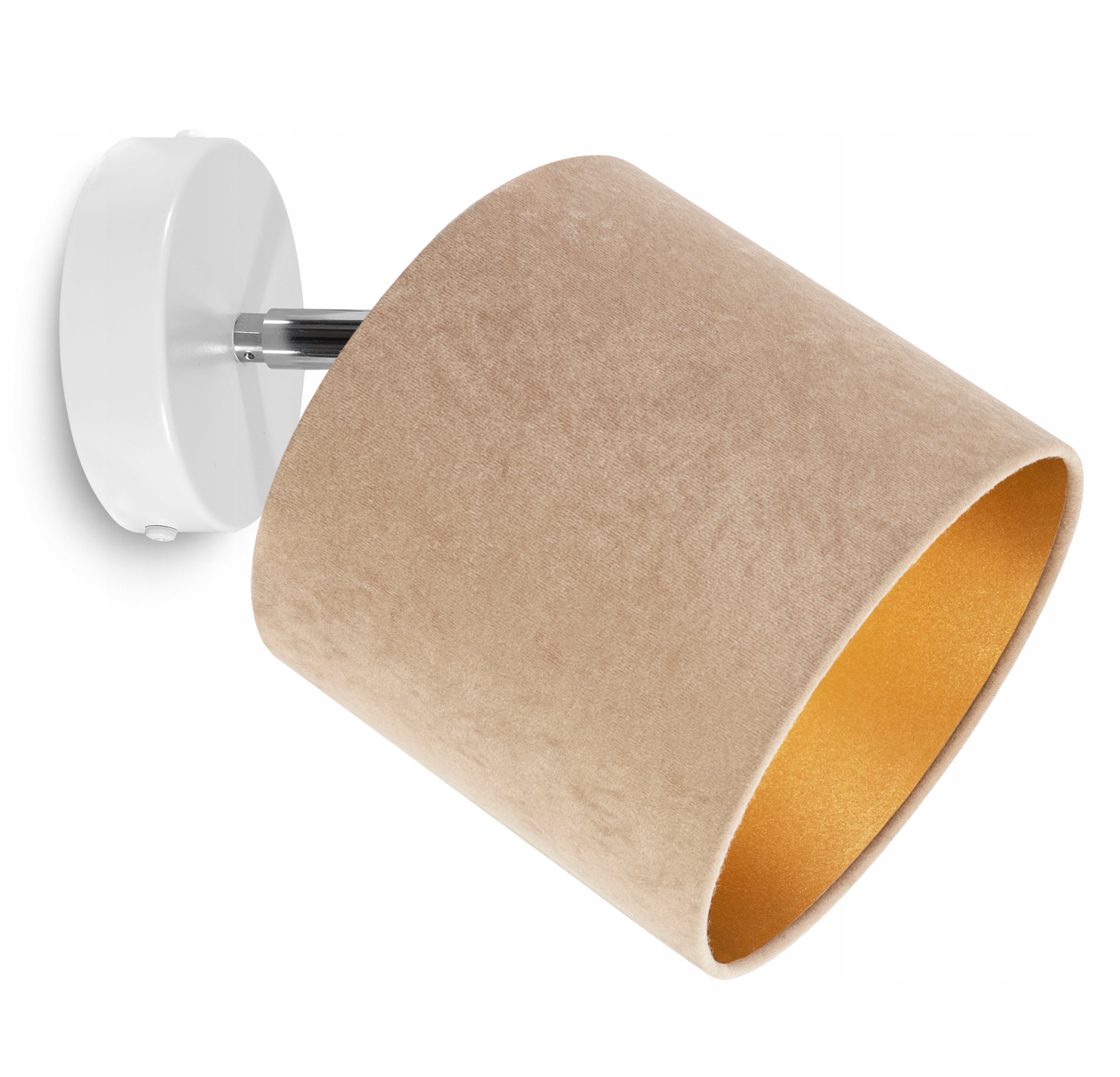 LAMPA WISZĄCA SUFITOWA KINKIET PLAFON ZŁOTY WELUR Materiał dominujący tkanina