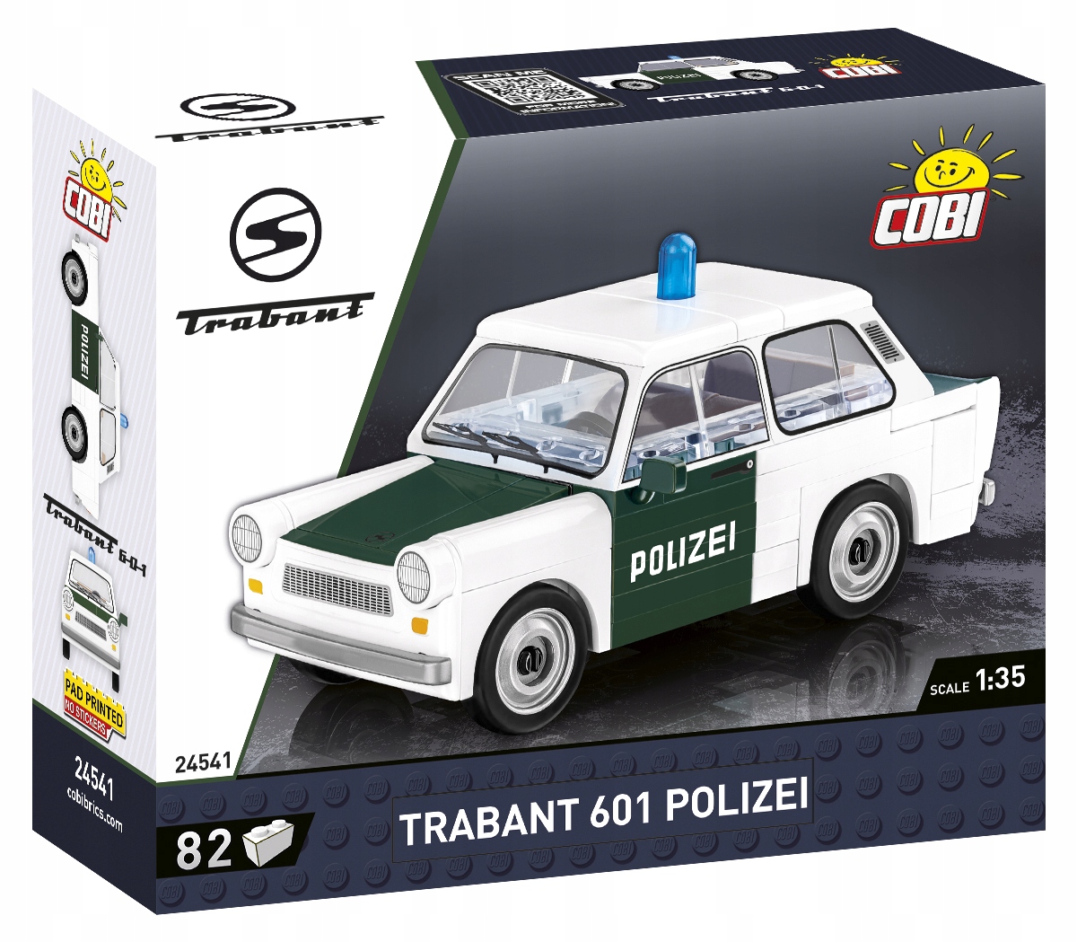 

Klocki Cobi Samochód Trabant 601 Polizei Auto