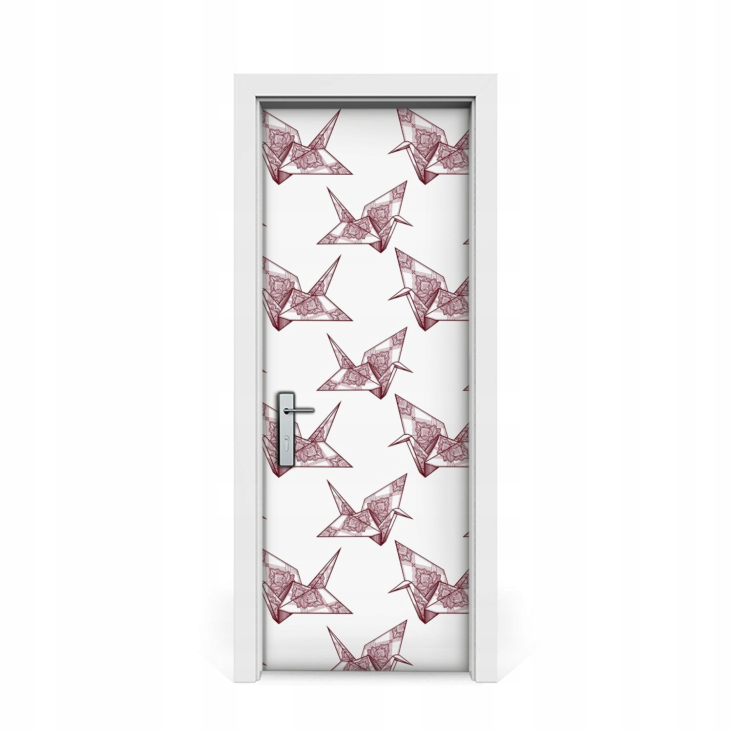 

Naklejka na drzwi okleina Ptaki origami 75x205