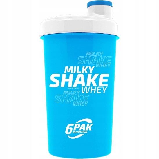 

6PAK Shaker Milky Shake Whey Neon Blue 700ML