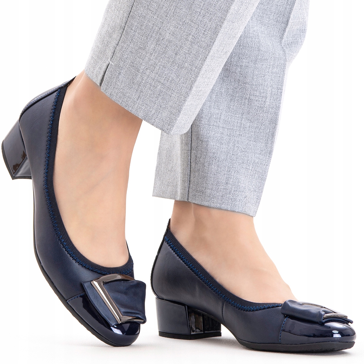 Polobotky na podpatku vč. kůže, lehké, Pohodlné, klasické Wojtyłko 37