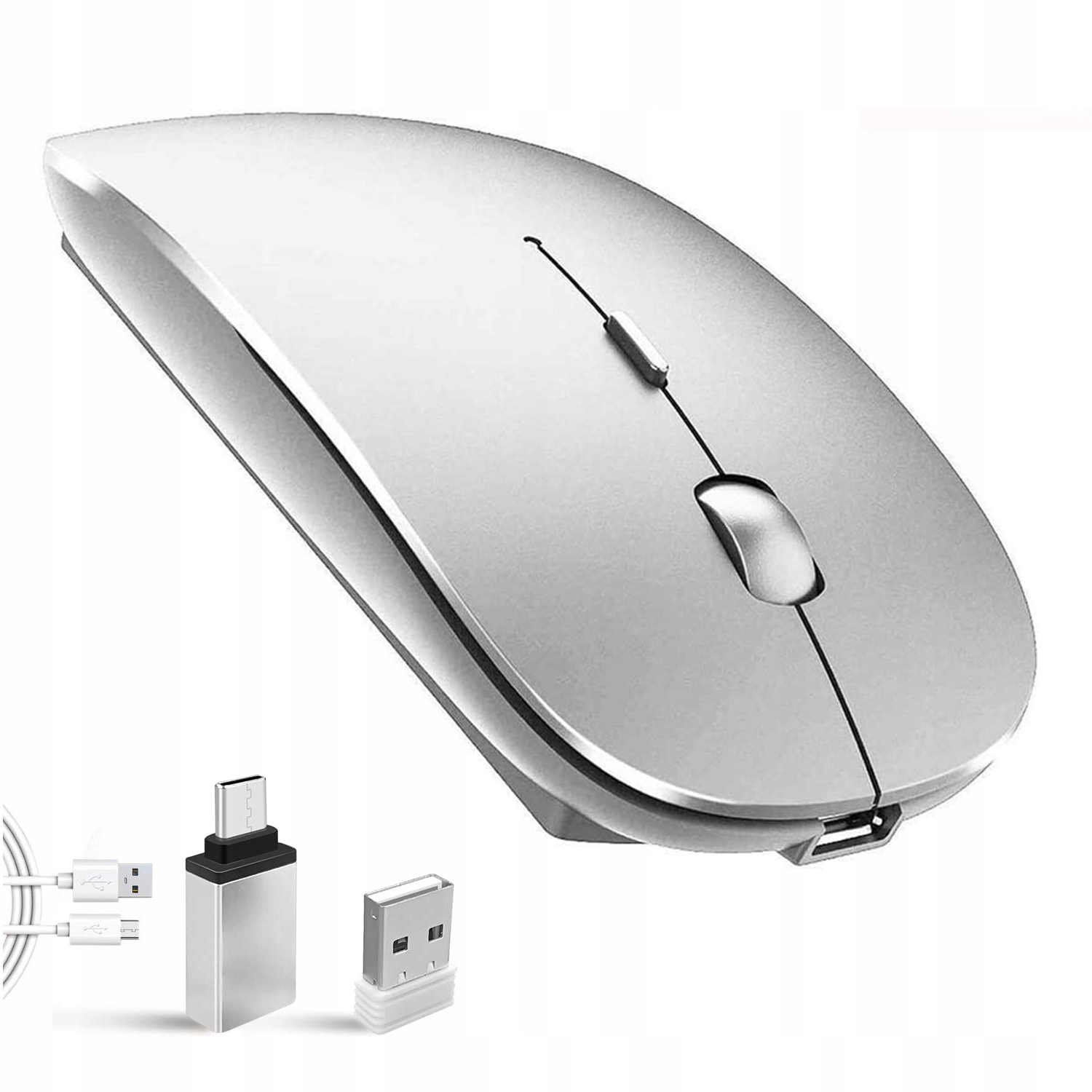 

Mysz Bezprzewodowa Slim Ładowalna Usb-c 400mAh