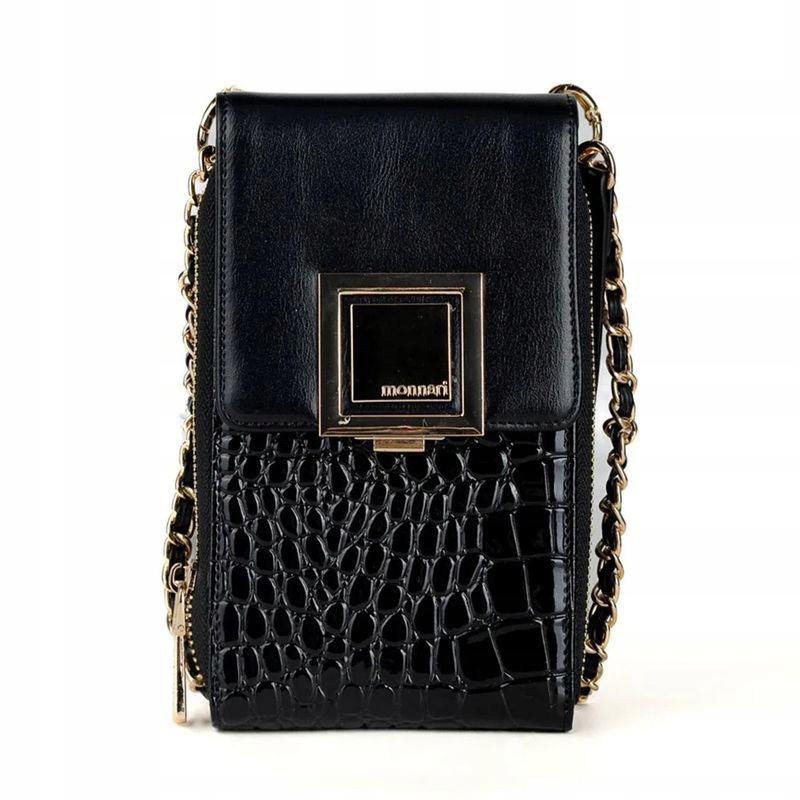 Mini Torebka Listonoszka Phone Bag Monnari PHO0050-020 Czarna