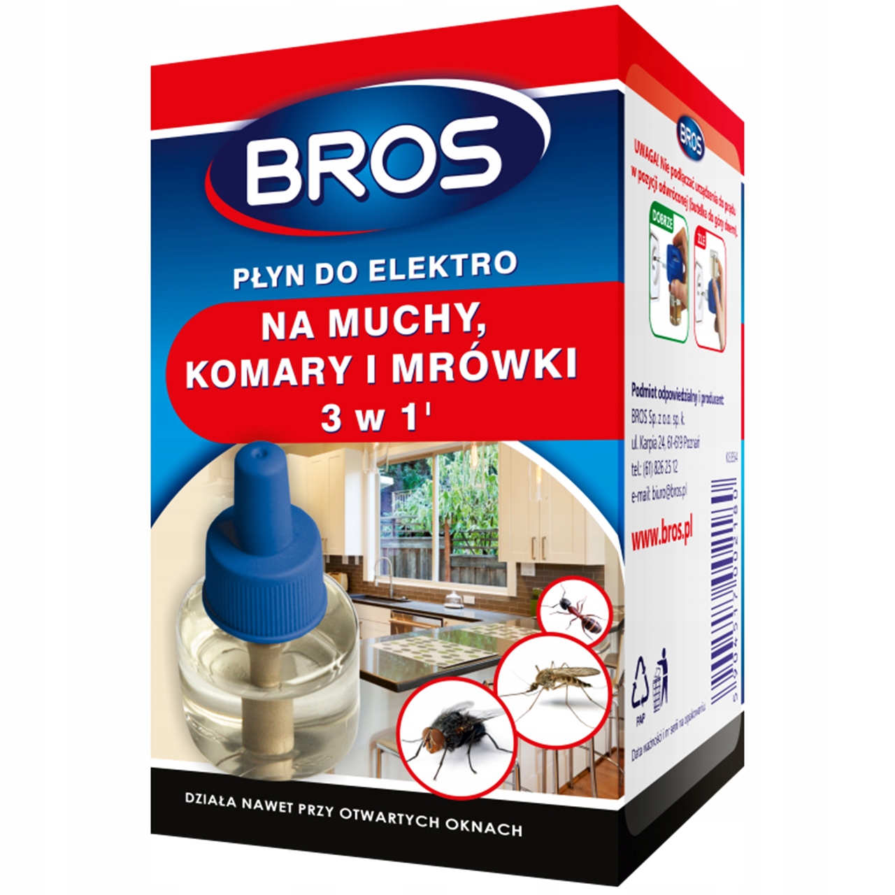 

Płyn do elektro 3w1 Muchy Mrówki Komary Bros 30 ml