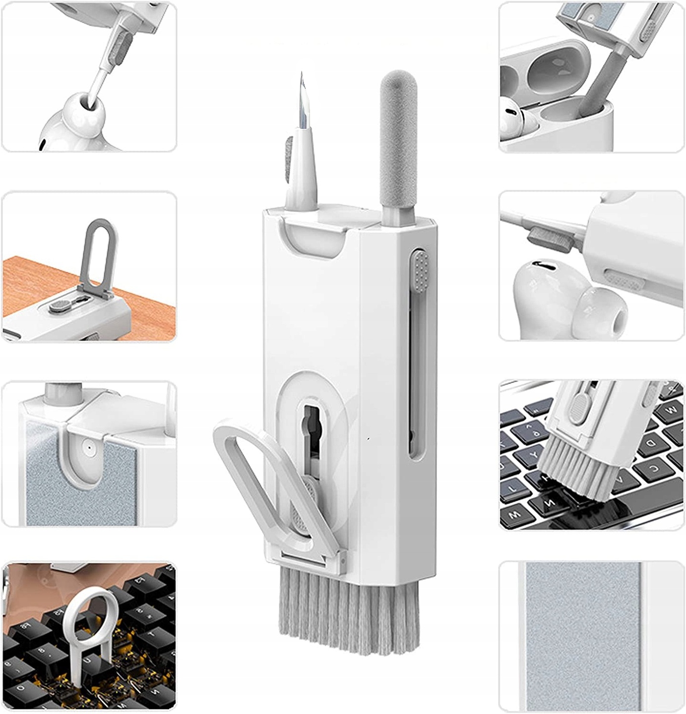 CZYŚCIK SŁUCHAWEK KLAWIATURY RTV ZESTAW CZYSZCZĄCY Kod producenta ZESTAW DO CZYSZCZENIA TELEFONU SŁUCHAWEK