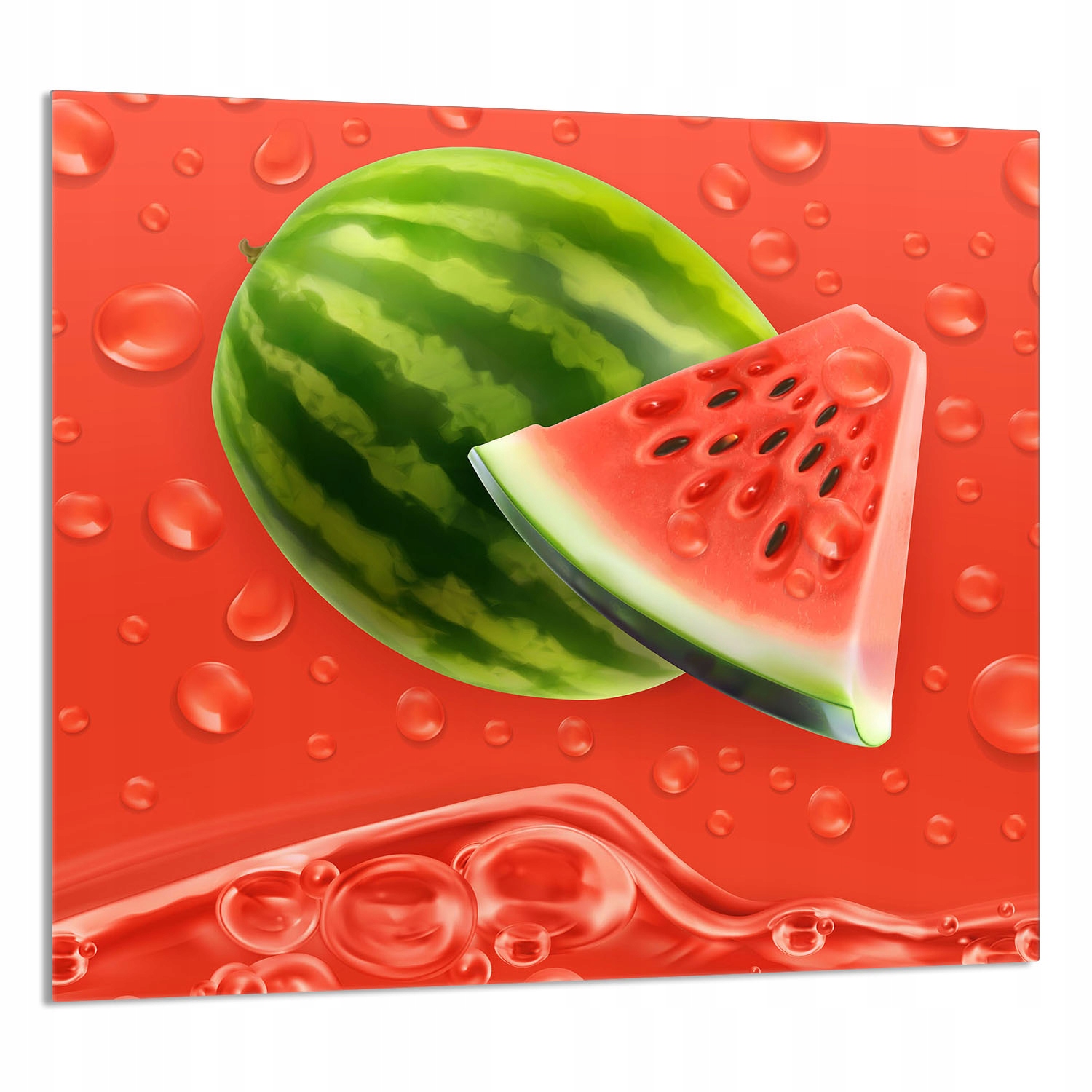 Skleněný Panel Do Kuchyně 65x60 Meloun Tvrzené Sklo