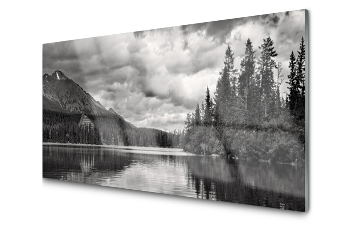 

Panel szklany Płytka Góra Las Jezioro 140x70
