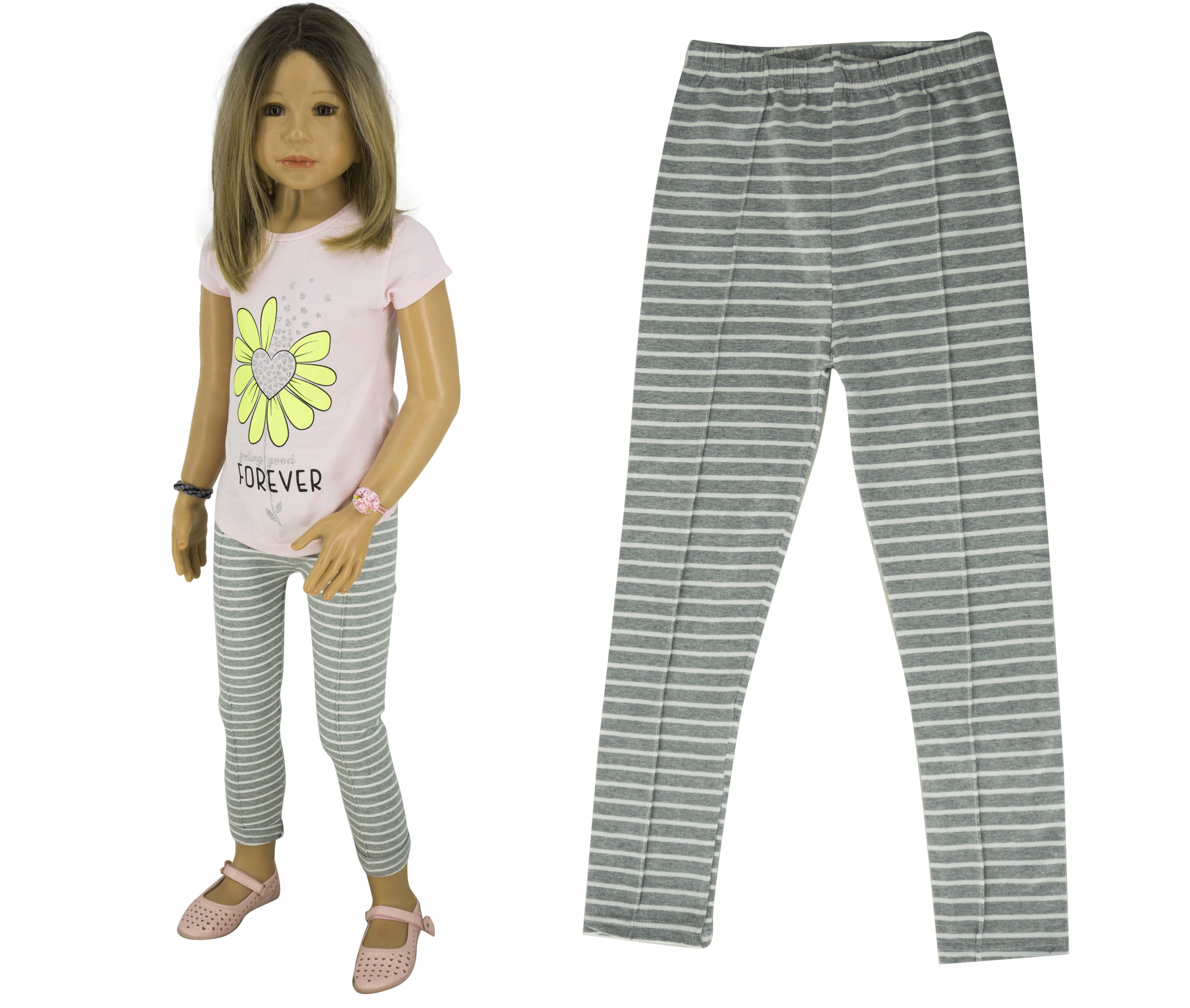 

KR218 Getry legginsy paski rozmiar 152/158