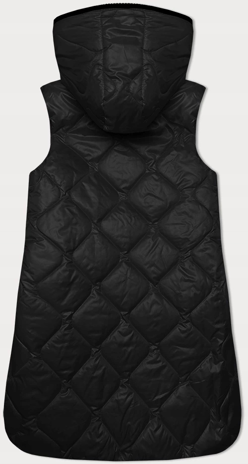 CIENKI BEZRĘKAWNIK Z KAPTUREM B8230 CZARNY S (36) Marka S'west