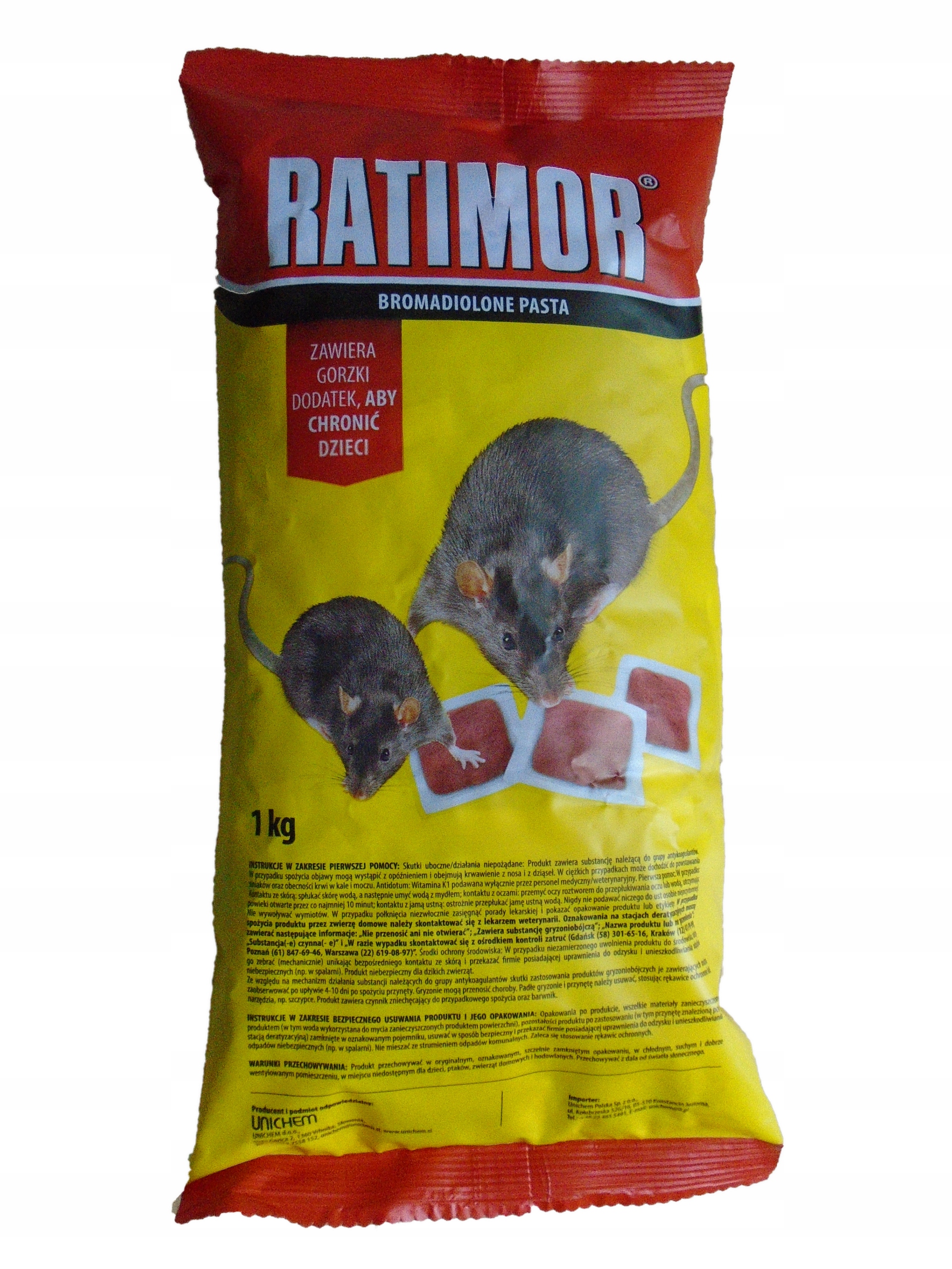 

Trutka miękka pasta 1kg Ratimor Bromadiolone