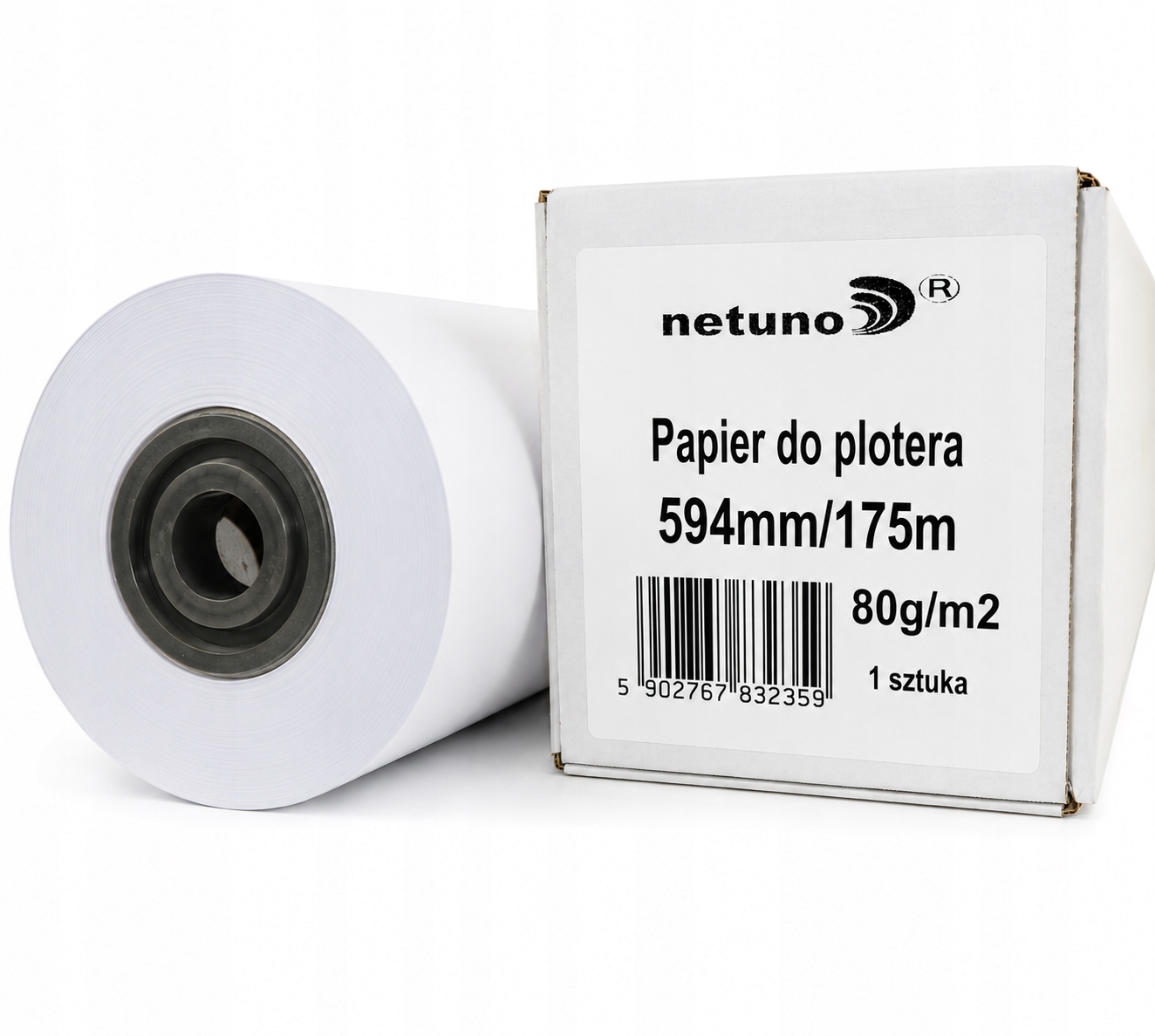 Papír do plotru a kopírovacího papíru v roli 80 g 594 mm x 175 m 1 role bílá pro plány
