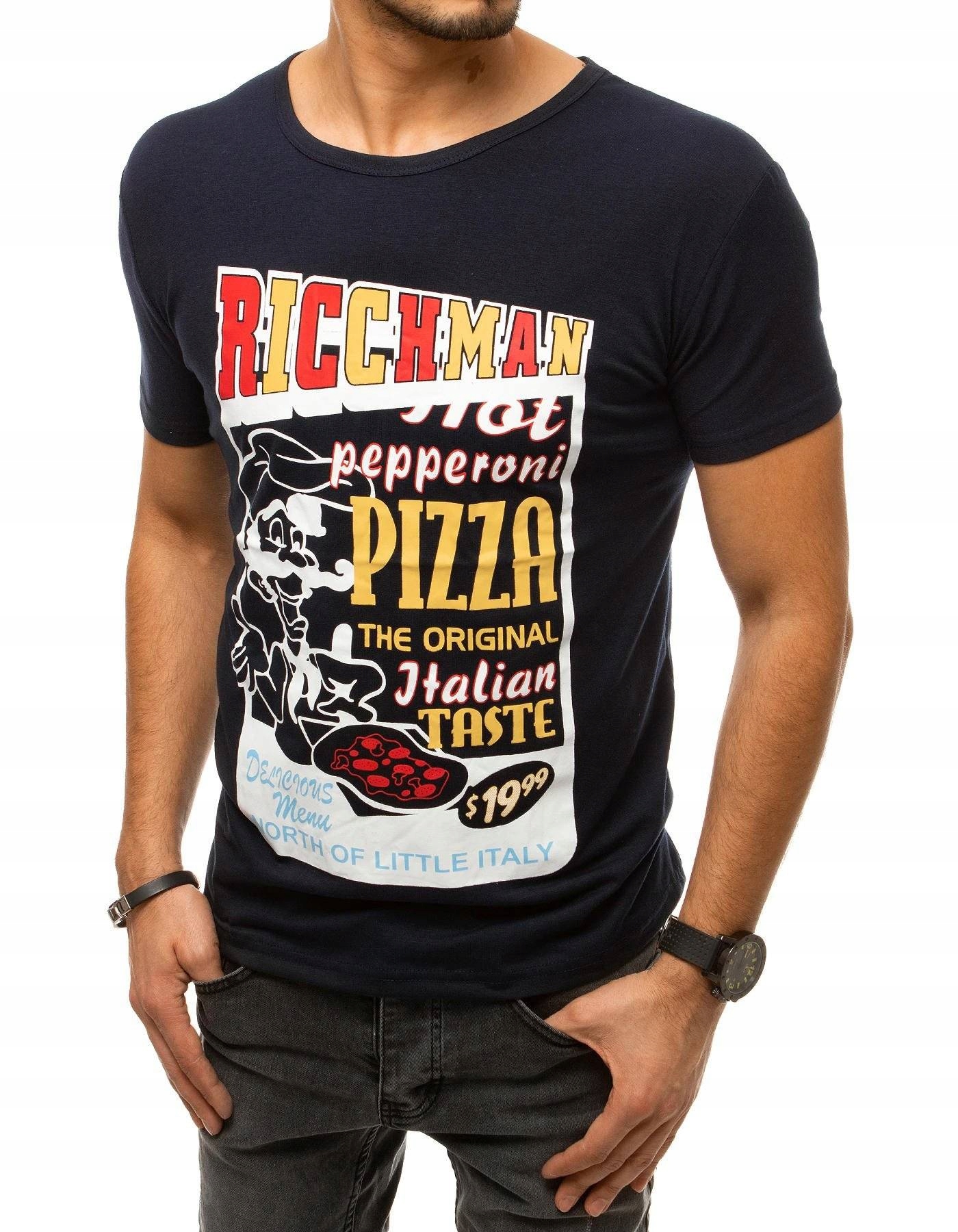 

Męska Koszulka T-shirt Z Nadrukiem rx4371 - XL