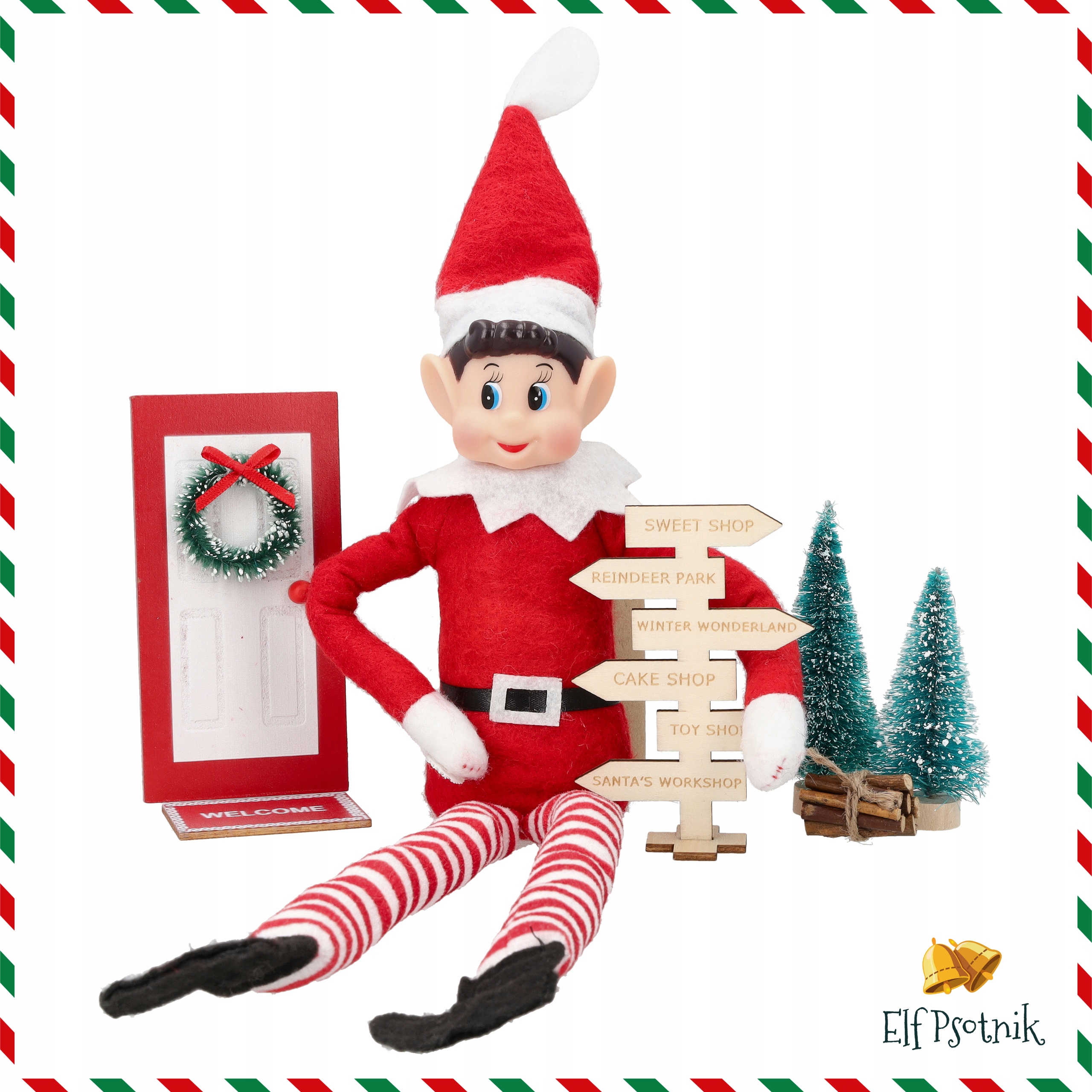 AKCESORIA DLA ELFA PSOTNIKA SKRZAT KRASNAL ELF PSOTNIK DRZWI ZESTAW 10EL Stan opakowania oryginalne