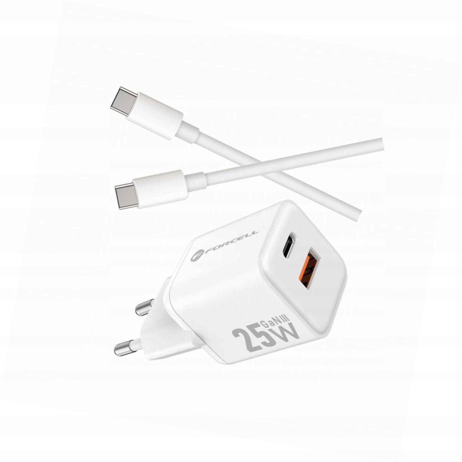 Szybka ładowarka Gan 25W 2 porty z kablem Usb-c do Samsung Galaxy A51