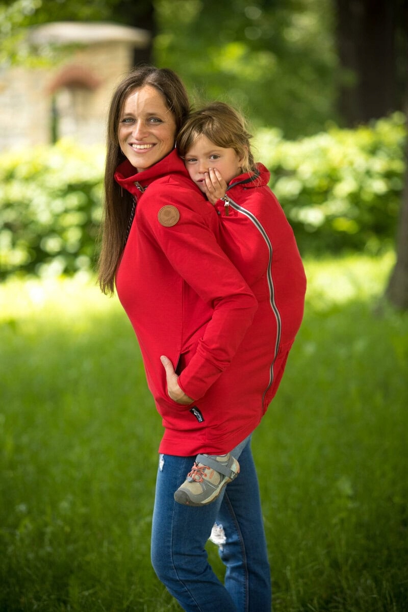 Bluza wiosenna do noszenia Angel Wings Czerwony XS