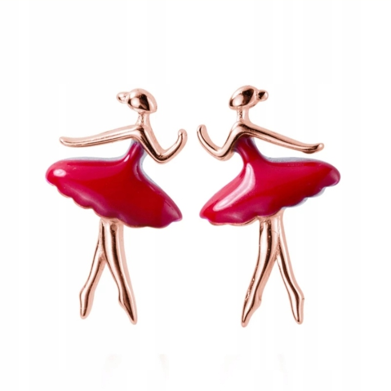 

Piękne srebrne kolczyki Baletnica Rose tancerka