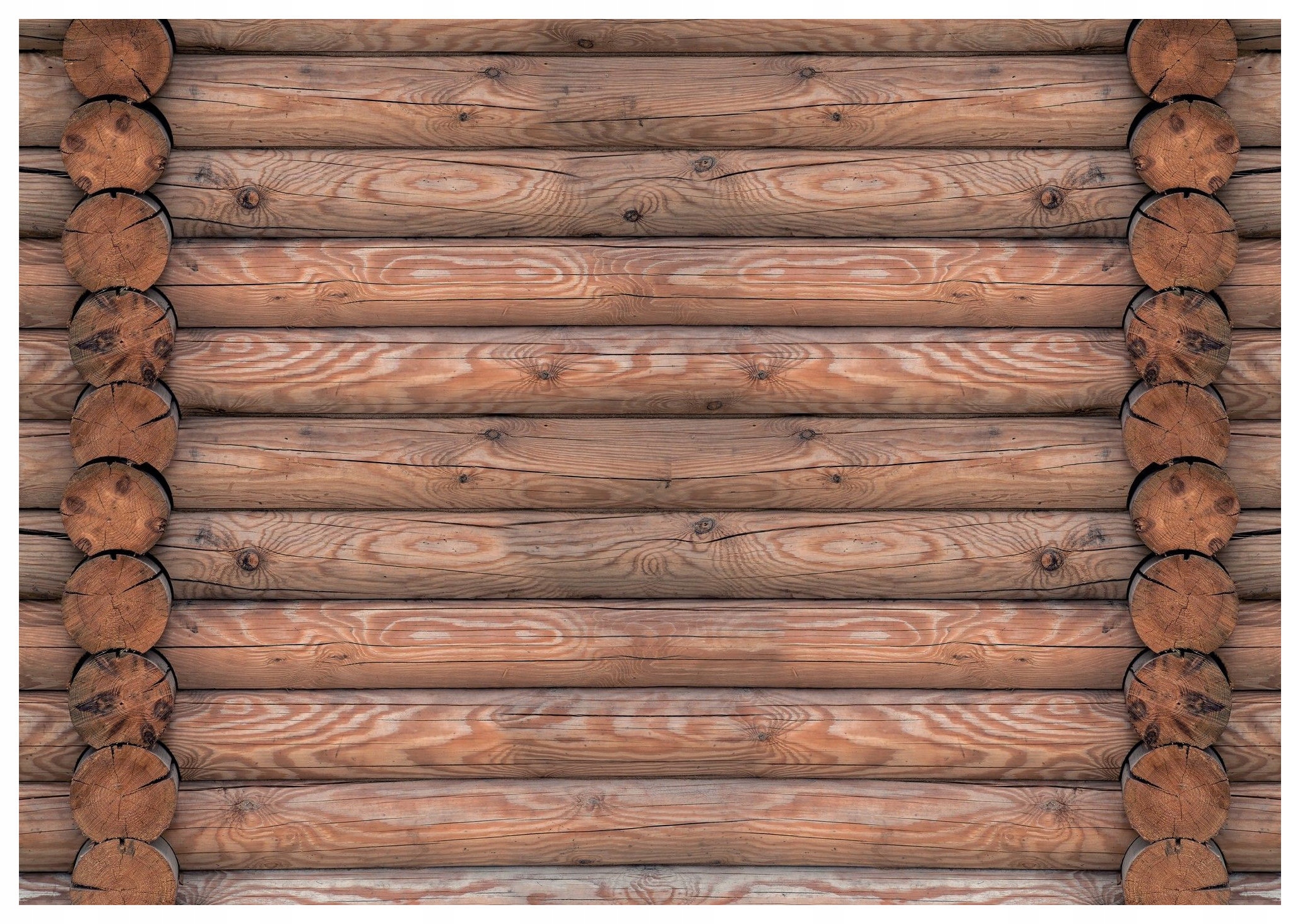 Fototapeta Dřevěná srubová stěna s efektní texturou 312x219 lepidlo