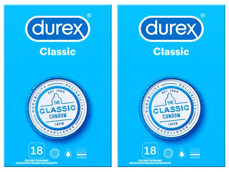 

Prezerwatywy Durex Classic 36 szt. Klasyczne Box