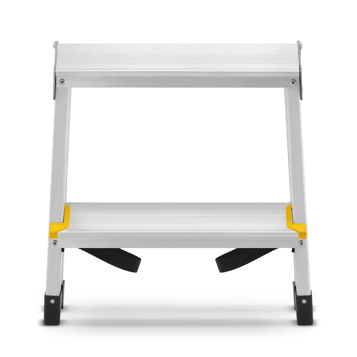 Drabina aluminiowa domowa dwustronna składana HIGHER 2x2 stopnie taboret podnóżek schodek — 18
