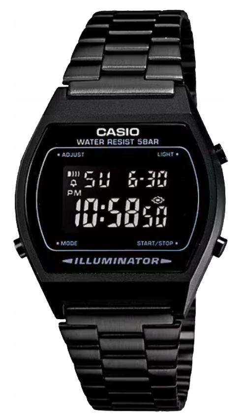 Černé hodinky Casio Vintage B640WB Retro Záruka 3+3 roky Zibi Gravírování