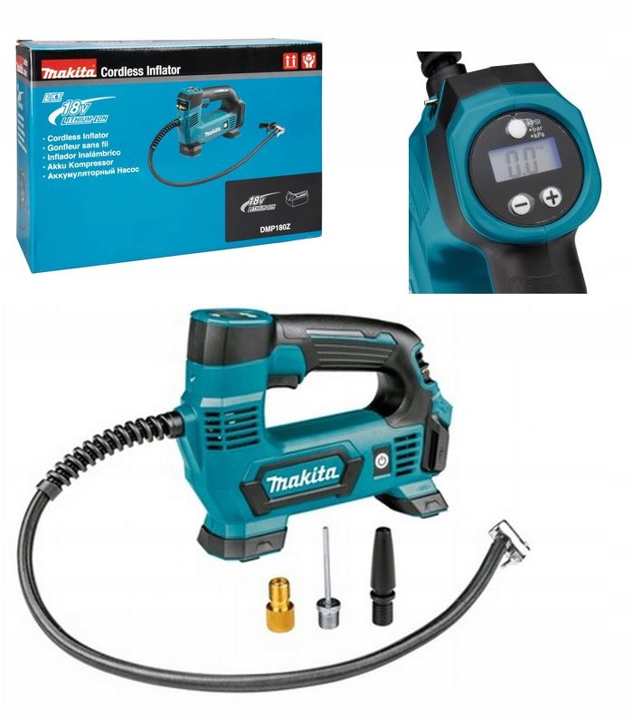 

Makita Kompresor Mini Samochodowy Pompka DMP180Z