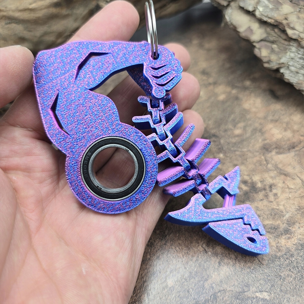 Brelok KeySpinner Siłacz BICEPS + Rekinek HIT Tik Toka Keyrambit Płeć chłopcy dziewczynki