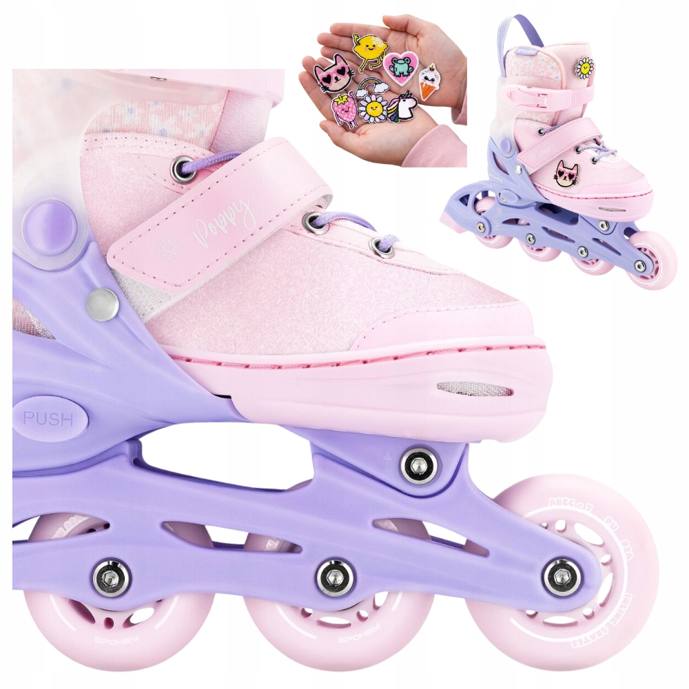 Brusle 2v1 Nastavitelné Kolečkové Brusle Vyměnitelné nášivky pro dítě Rekreační 31-34