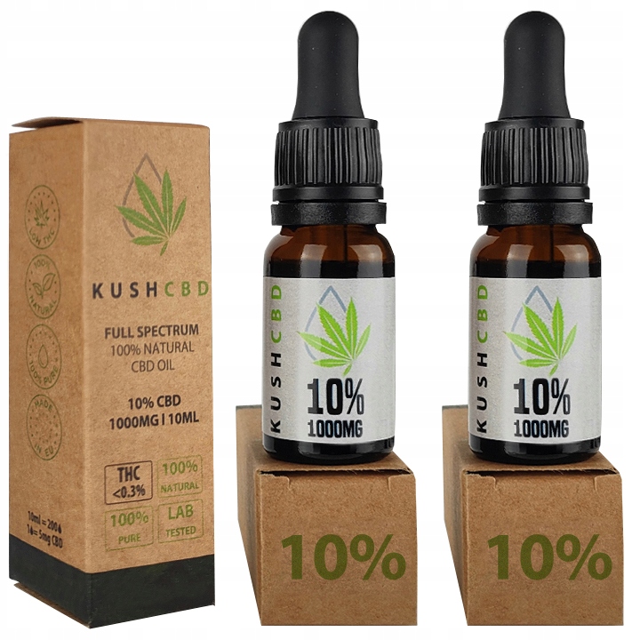 

Olejek Kush Cbd Full Spectrum 10% 2000mg 2x 10ml