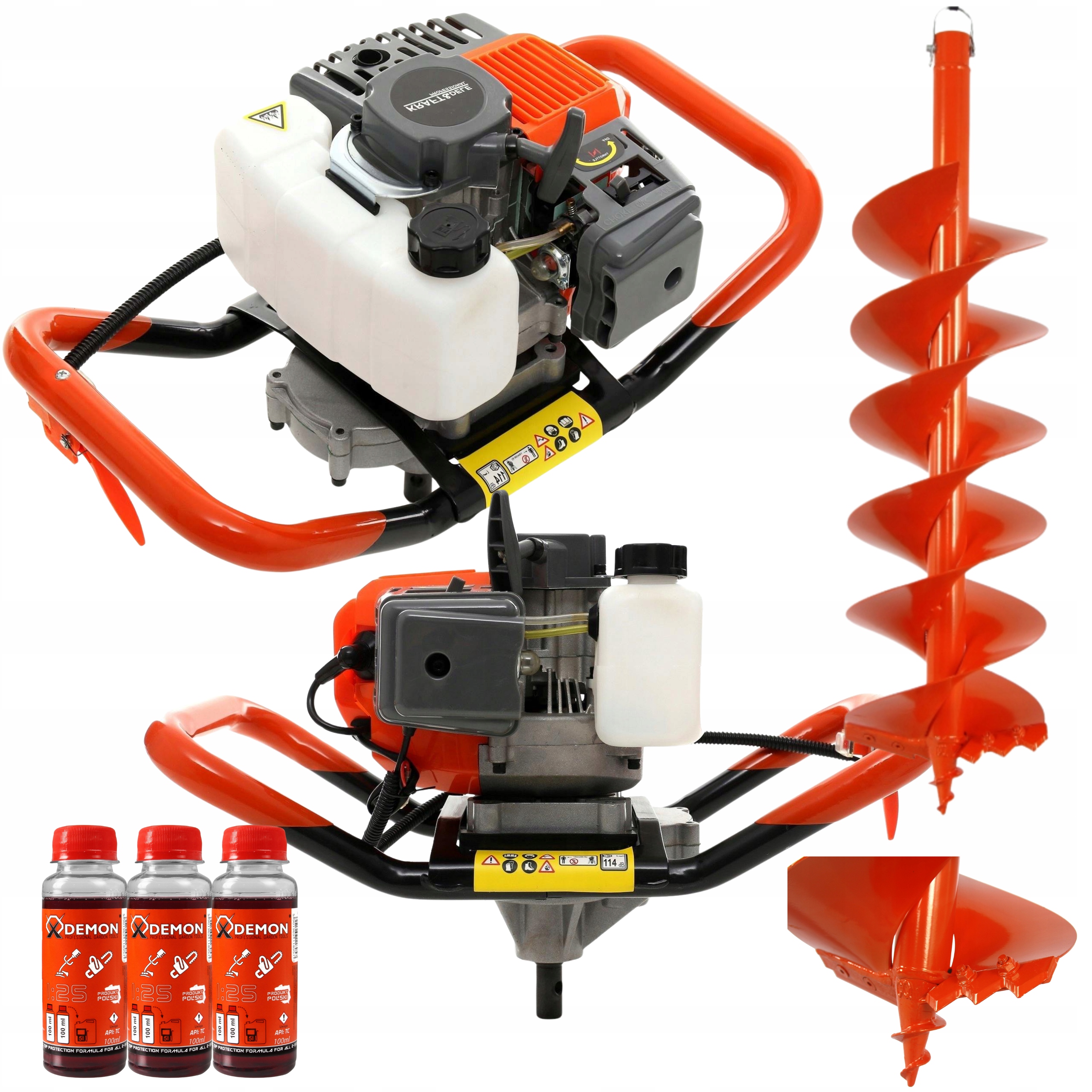 Sada Benzínového Vrtáku Do Půdy 4,41 kW Vrták Vrták 20x80cm