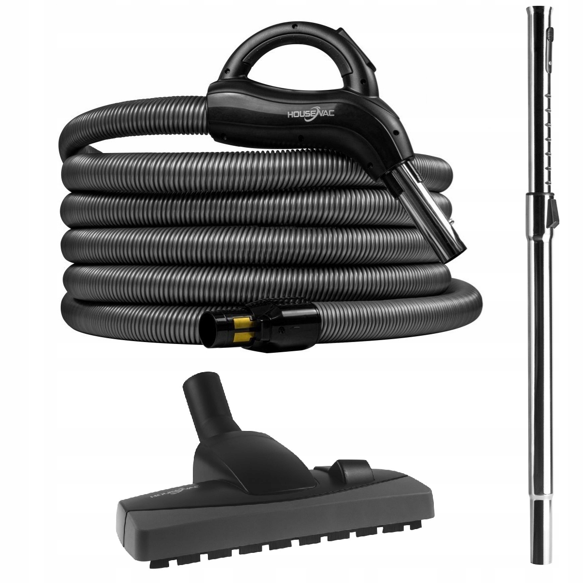 Sada Univerzální příslušenství pro Centrální Vysavač, hadice 12 m, trubka, kartáč