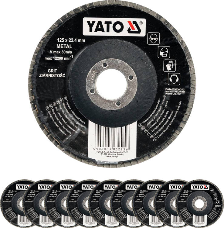 

Ściernica Listkowa Wypukła 125MM P80 10 Sztuk