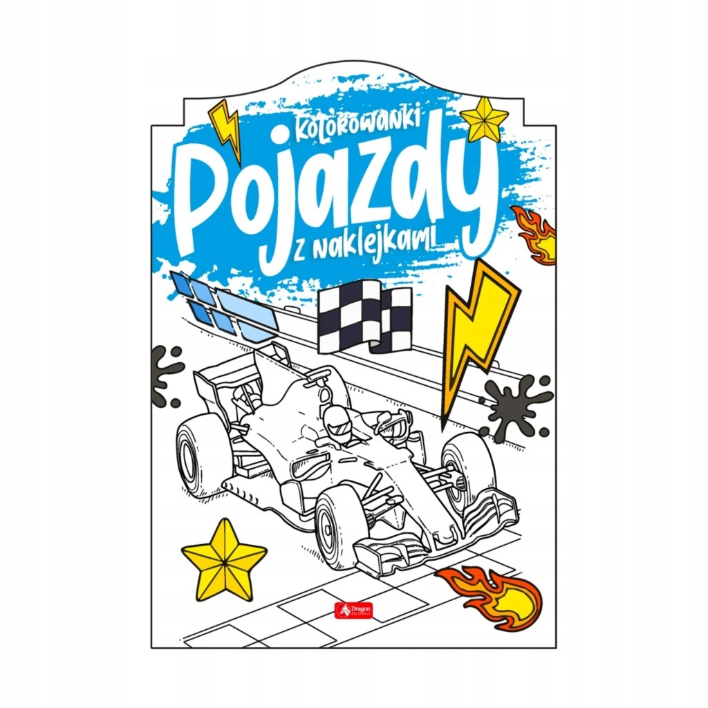 

Pojazdy. Kolorowanka z naklejkami