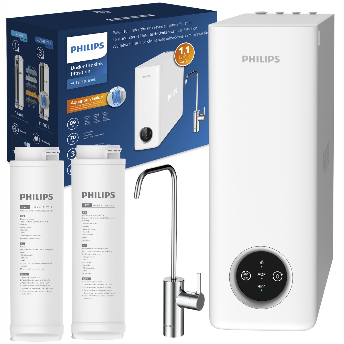 Filtr odwróconej osmozy Philips Spark AUT8940/10 filtr wody bez zbiornika