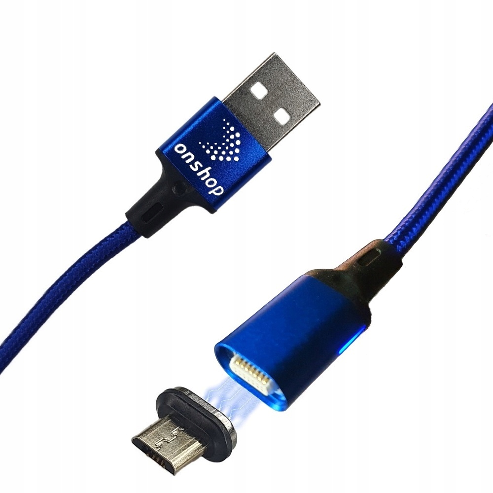 

Kabel Magnetyczny Onshop Micro Usb Nylon 1M 3A Qc