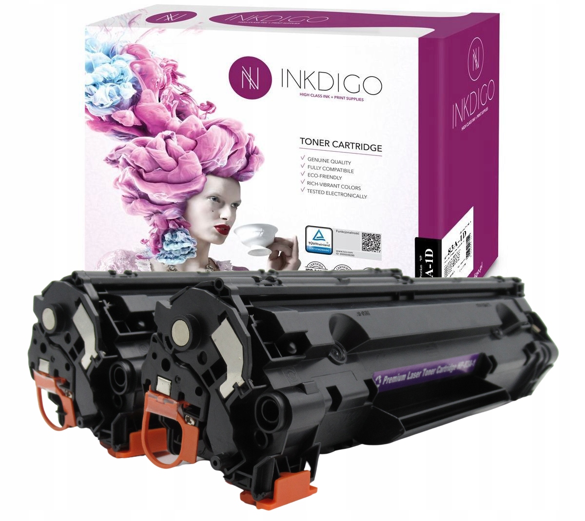 

2x Toner Inkdigo do Hp 83A CF283A Mfp M125a M127