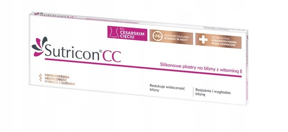 

Sutricon CC Silikonowe Plastry Na Blizny 5X30CM