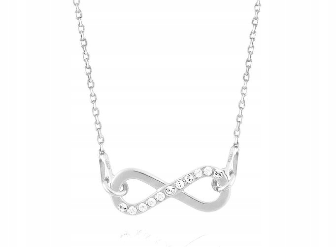 

Łańcuszek Infinity nieskończoność Swarovski
