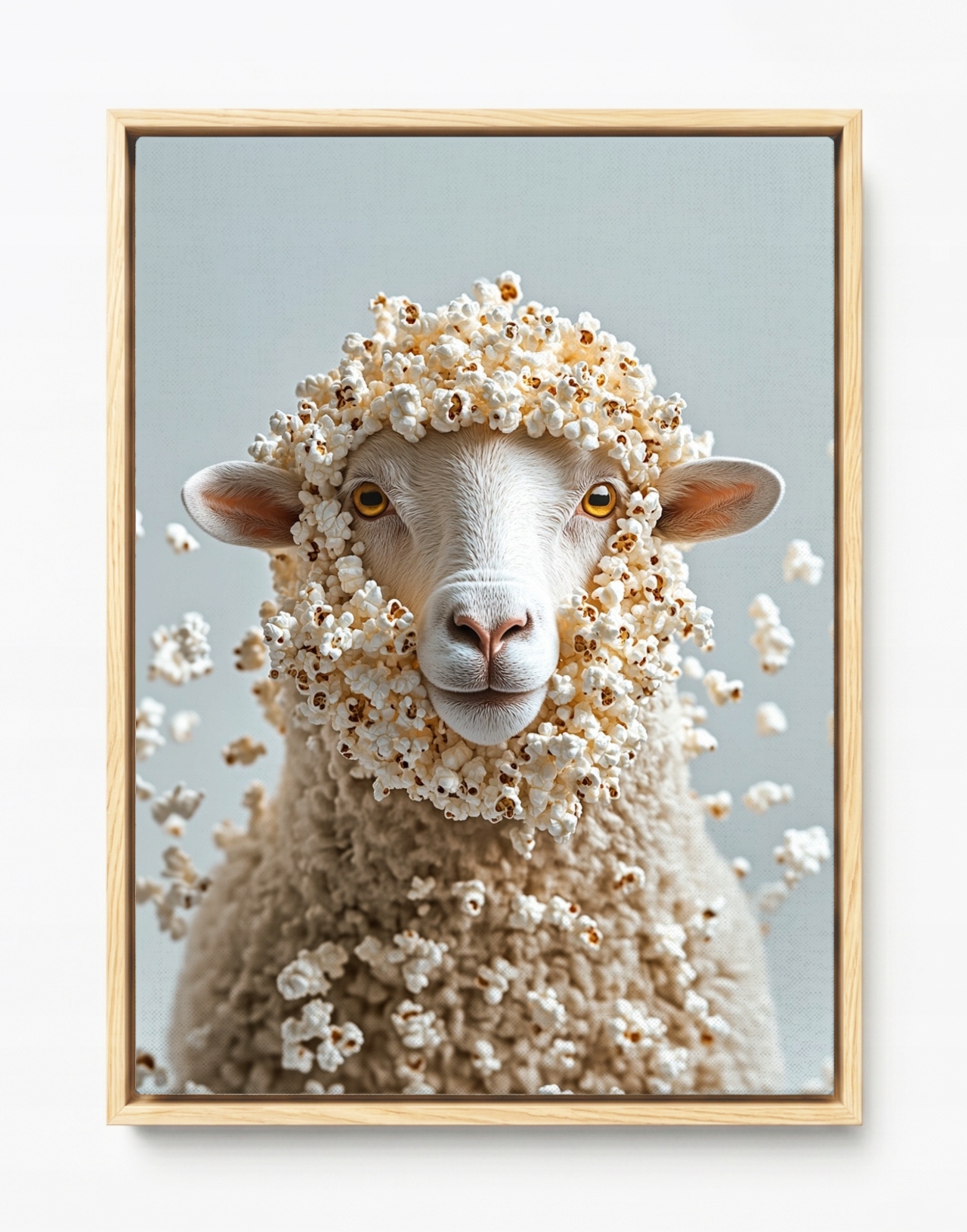 Obraz Rám Americká Krabička Grafika Portrét Legrační Ovce Popcorn 60x80