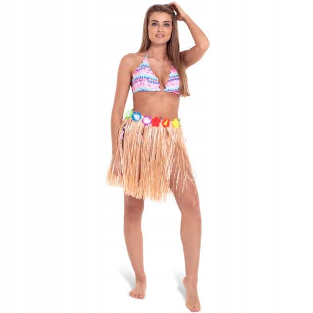 SPÓDNICA hawajska SŁOMKOWA przebranie ALOHA party
