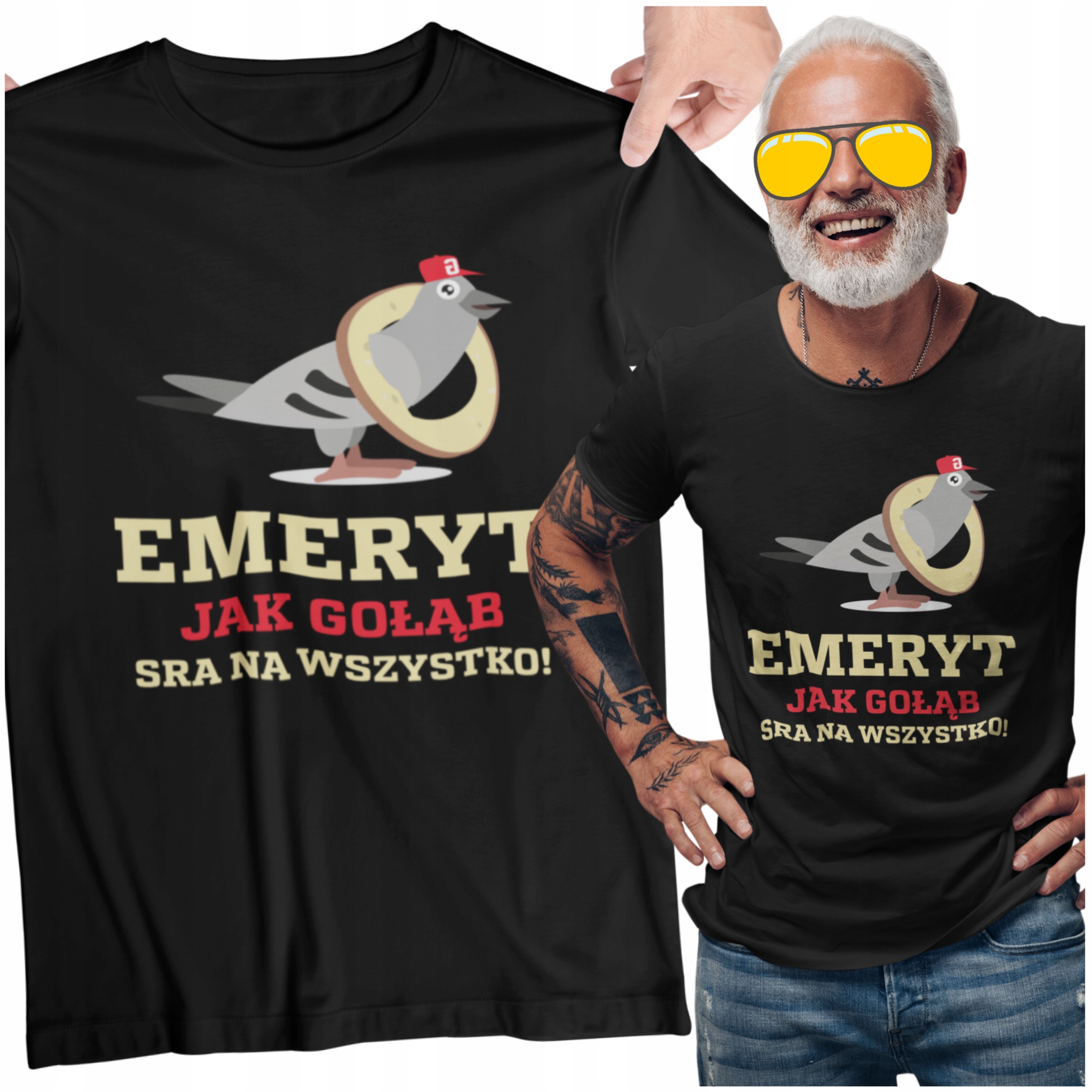 

Emeryta Emerytura Koszulka Bądź Jak Gołąb